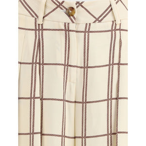 Crida Milano Multicolor Viscose Casual Pants