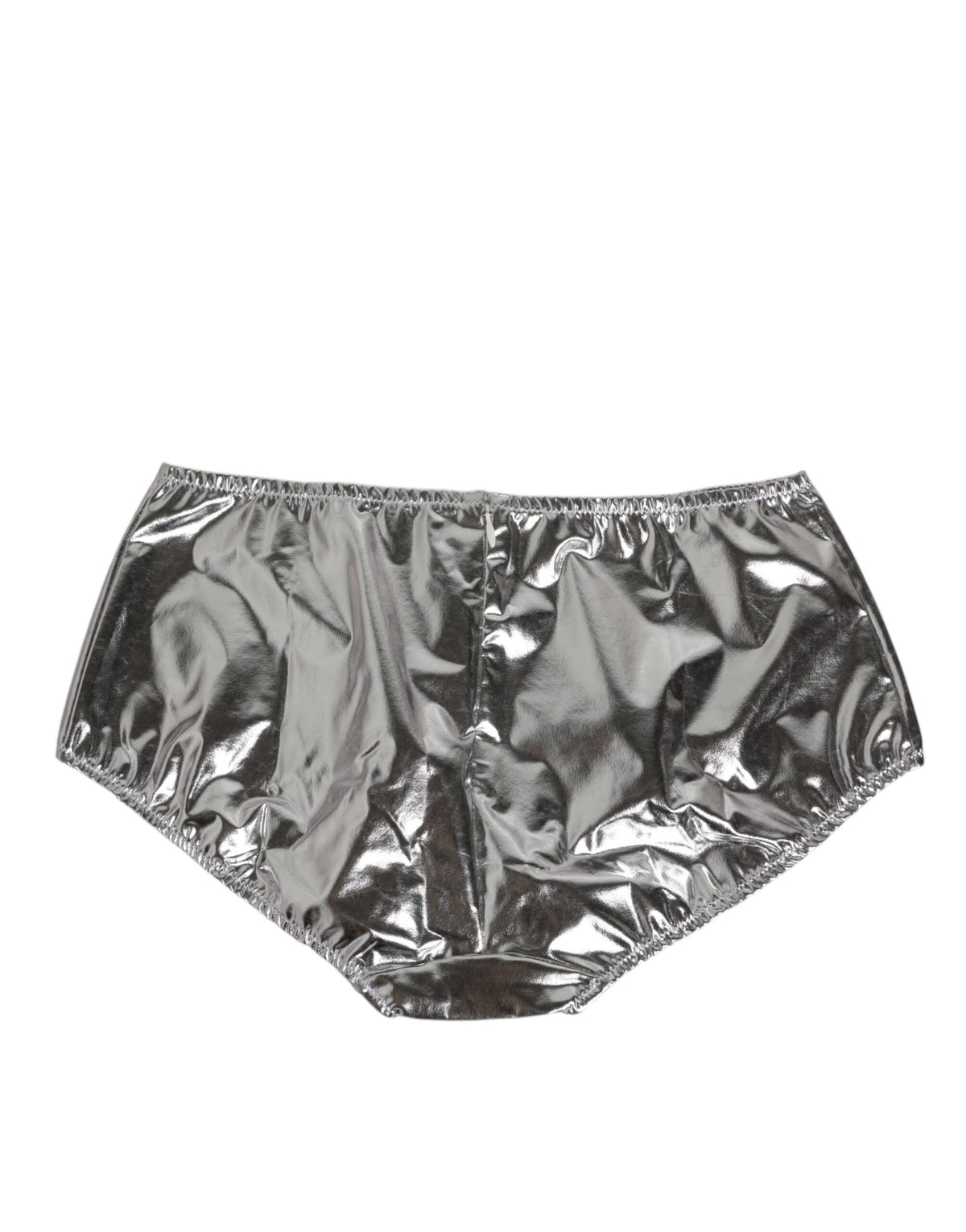 Dolce & Gabbana Silver Metallic High Waist Bikini Bottom Women  Underwear