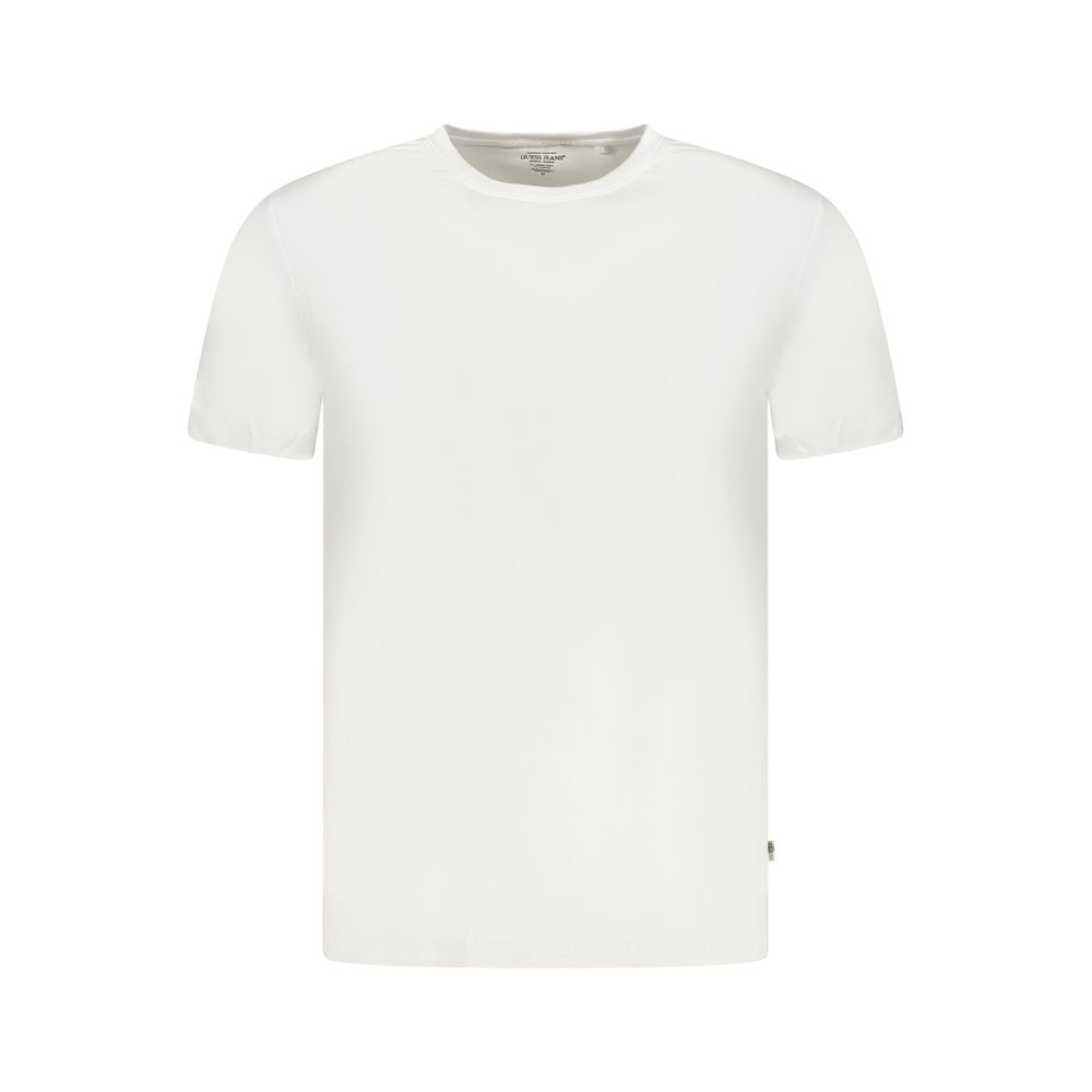 Guess Jeans White Modal Men T-Shirt