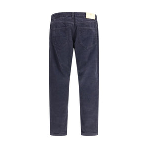 PT Torino Blue Cotton Casual Pants
