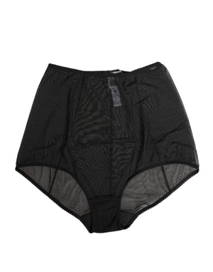 Dolce & Gabbana Black High Waist Mesh Sheer Shapewear Underwear