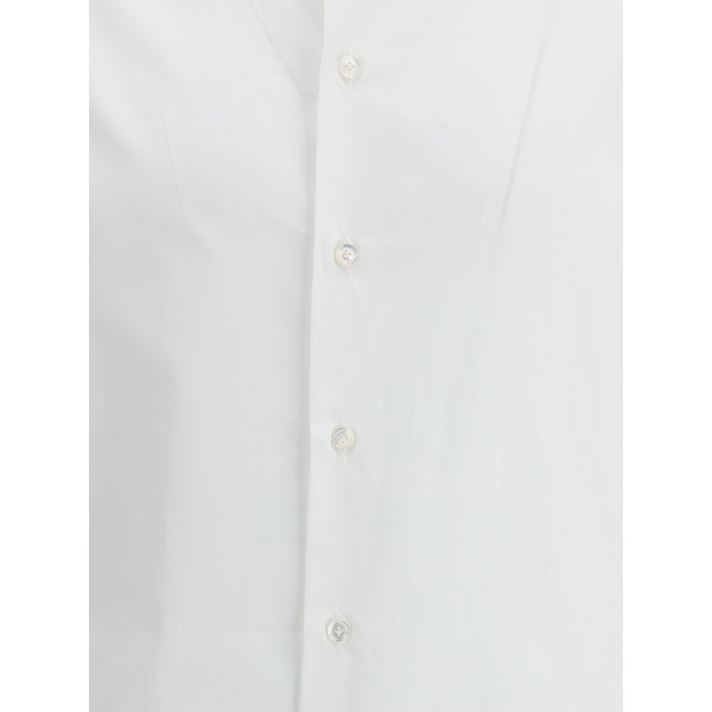 Finamore White Cotton Dress Shirt