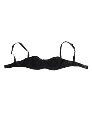 Dolce & Gabbana Black Lace Underwire Bra Lingerie Underwear