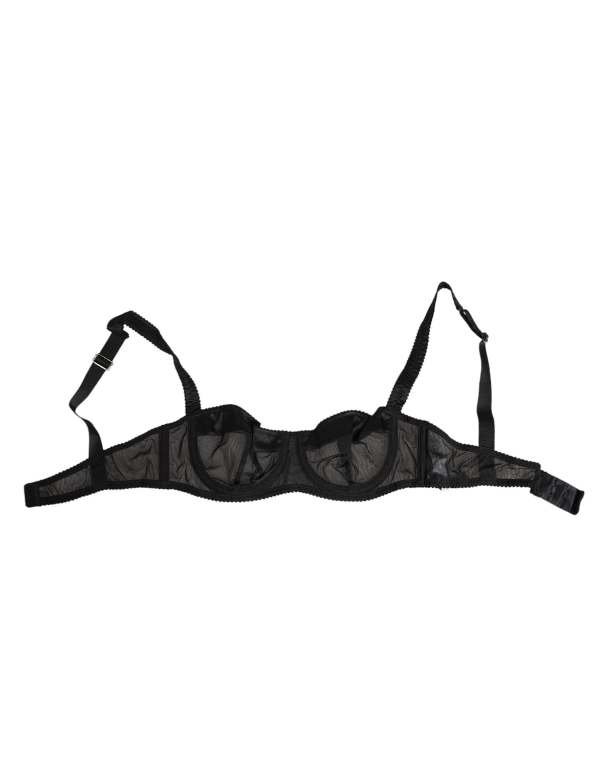 Dolce & Gabbana Black Sheer Mesh Underwire Bra  Underwear