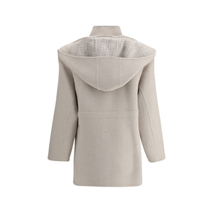 Fendi Cream Wool Coat