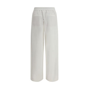 Brunello Cucinelli White Cotton Joggers (Workout Pants)