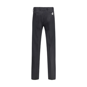 Germano Gray Fleece Wool Dress Pants