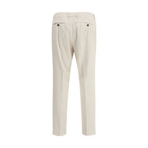 Cruna White Cotton Casual Pants