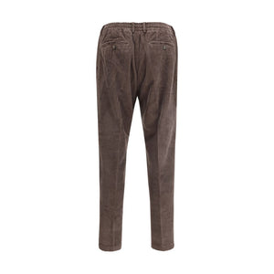Cruna Brown Cotton Casual Pants