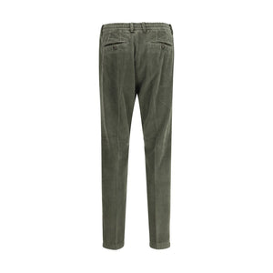 Cruna Green Cotton Casual Pants