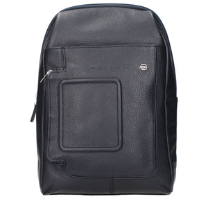 Piquadro Blue Leather Crossbody Bag