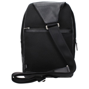Piquadro Black Leather Crossbody Bag