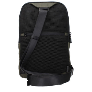 Piquadro Green Fabric Crossbody Bag