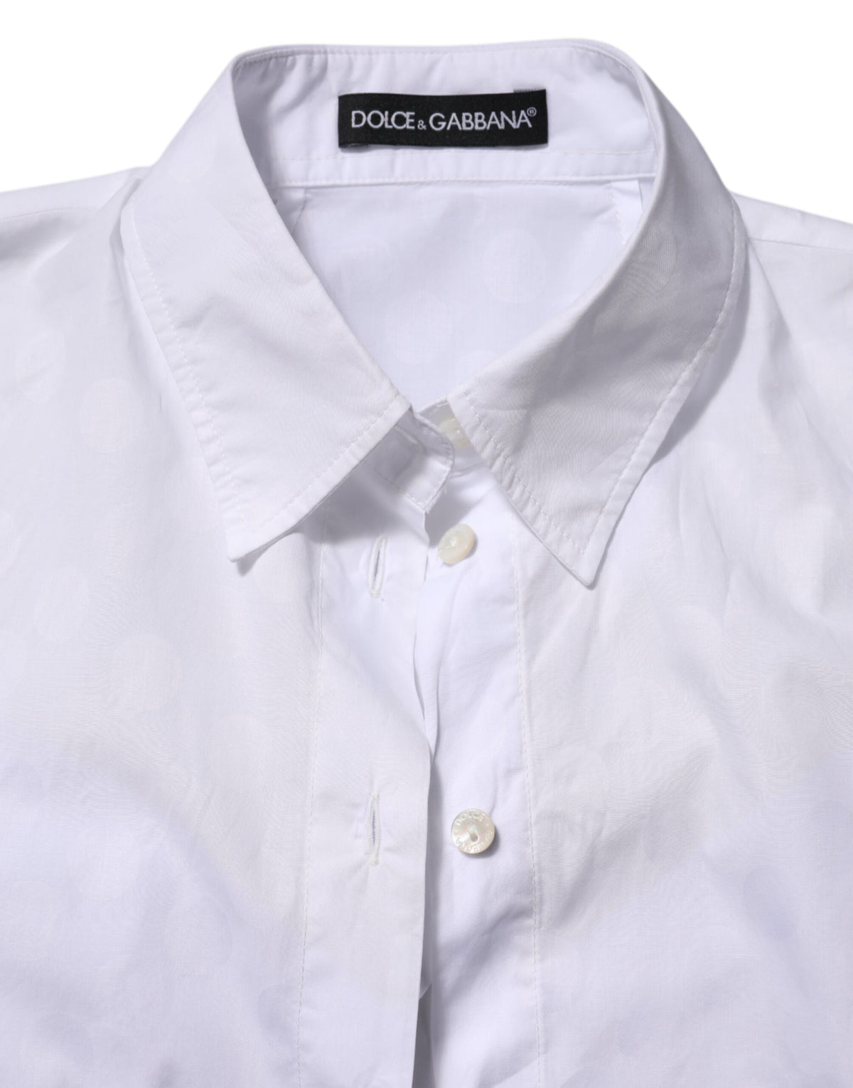 Dolce & Gabbana White Collared Short Sleeve Polo Shirt Top