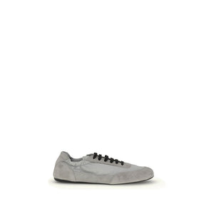 Prada Gray Rubber Athletic Sneakers