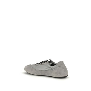 Prada Gray Rubber Athletic Sneakers
