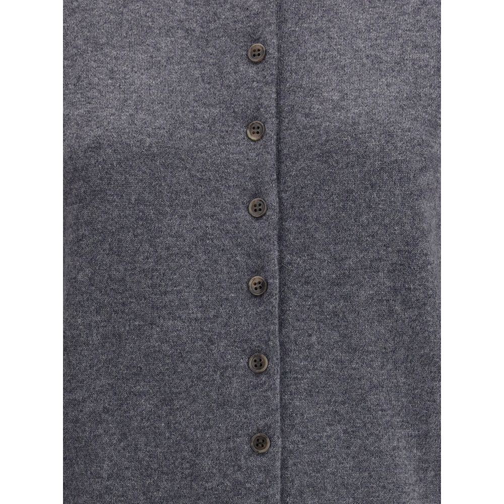 Lisa Yang Gray Cashmere Cardigan