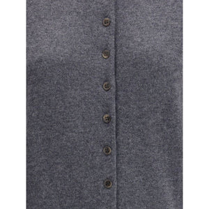 Lisa Yang Gray Cashmere Cardigan
