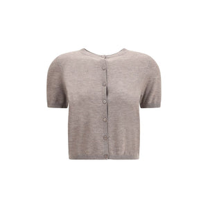 Lisa Yang Beige Cashmere Cardigan