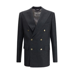 Vivienne Westwood Bicolor Fleece Wool Suits And Blazer