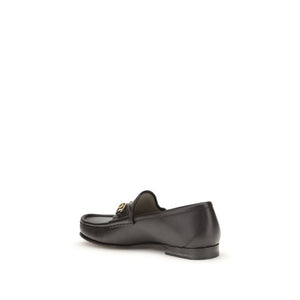 Gucci Brown Calf Leather Bos Taurus Slip-On Loafers