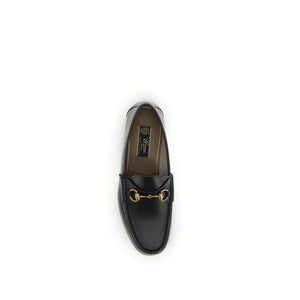 Gucci Brown Calf Leather Bos Taurus Slip-On Loafers