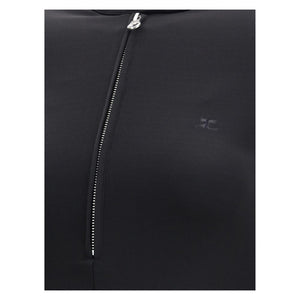 Courrèges Black Viscose Casual Dress