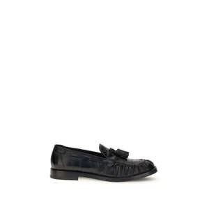 Fratelli Rossetti Black Rubber Slip-On Loafers