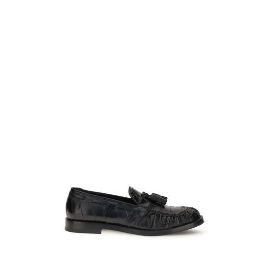 Fratelli Rossetti Black Rubber Slip-On Loafers