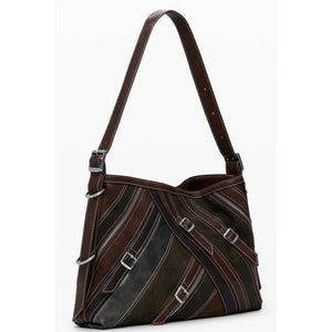 Desigual Brown Polyethylene Women Handbag