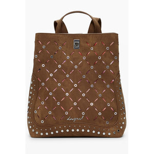 Desigual Brown Polyethylene Women Backpack