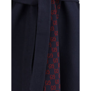 Gucci Blue Wool Coat