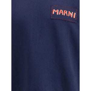 Marni Blue Cotton Sweatshirt