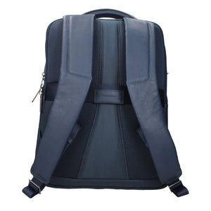 Piquadro Blue Leather Backpack