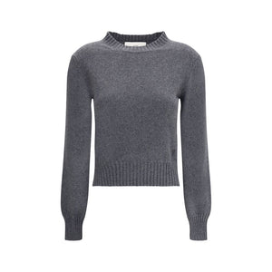 Ami Paris Gray Cashmere Cashmere Sweater