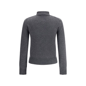 Ami Paris Gray Cashmere Turtleneck