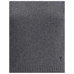 Ami Paris Gray Cashmere Turtleneck