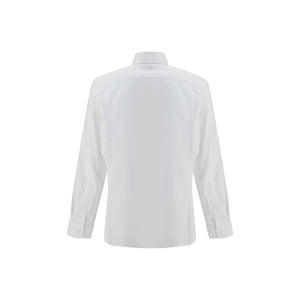 Brunello Cucinelli White Cotton Dress Shirt