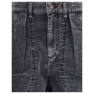 Marant Etoile Black Cotton Casual Pants