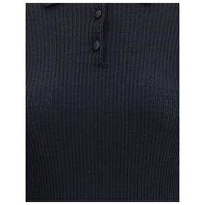 Dolce & Gabbana Black Cashmere Polo Shirt