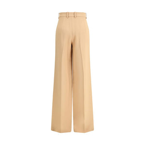 Ermanno Scervino Beige Viscose Casual Pants