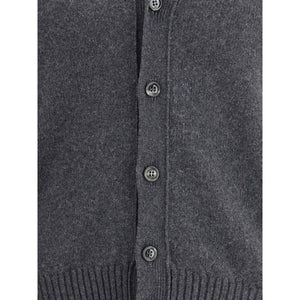 Ami Paris Gray Cashmere Cardigan