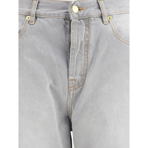 Darkpark Gray Cotton Relaxed Fit Jeans