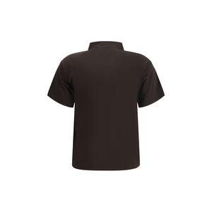 Margiela Brown Viscose Polo Shirt