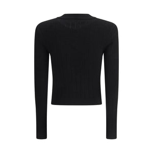 Balmain Black Viscose Cardigan