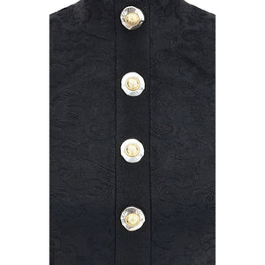 Balmain Black Viscose Top