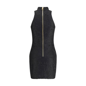Balmain Black Viscose Cocktail Dress