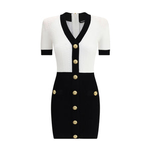 Balmain Multicolor Viscose Casual Dress