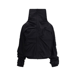 ALAINPAUL Black Polyamide Full-Length Jacket