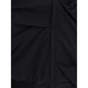 ALAINPAUL Black Polyamide Full-Length Jacket